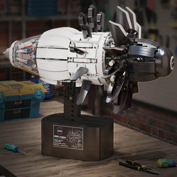 Motorisierter Flugzeugmotor | 1350 Teile