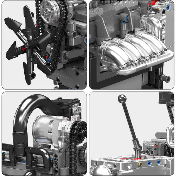 Motorisierter Rotary-Motor | 1129 Teile