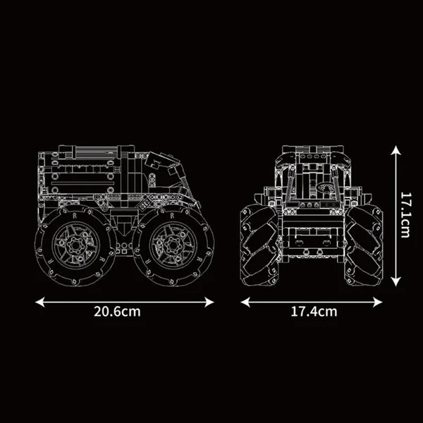 Ferngesteuerter Sherp ATV | 616 Teile