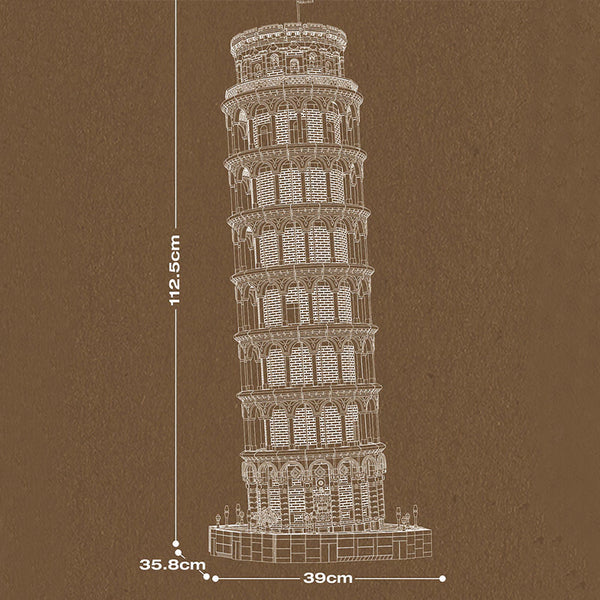 Der Ultimative Schiefe Turm von Pisa | 7651 Teile