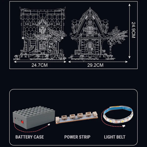 Mittelalterliche Holz-Hütte | 2191 Teile