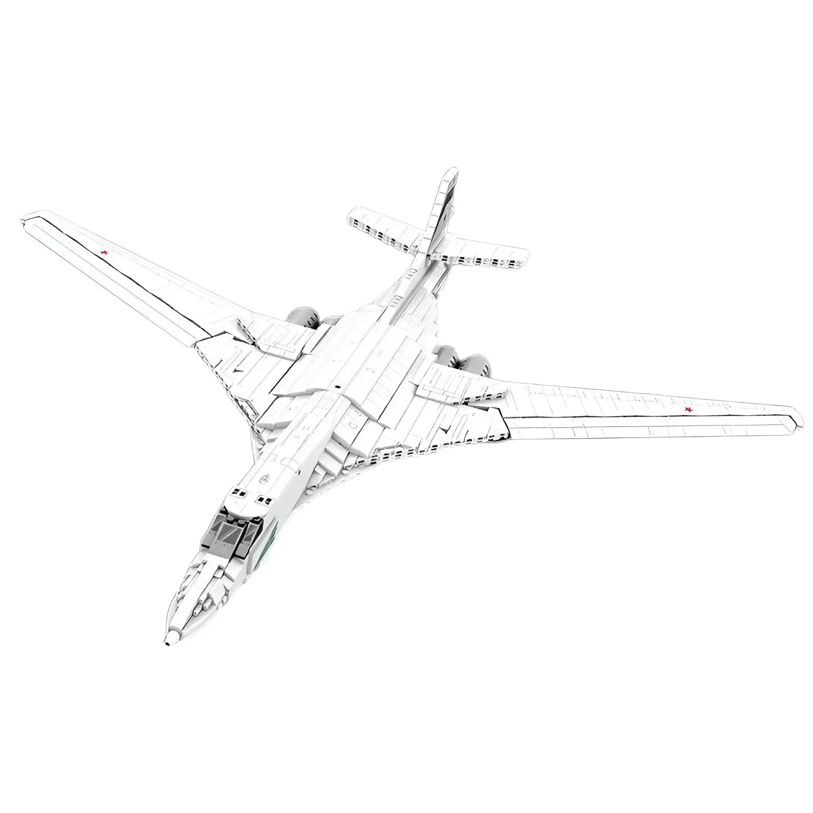 TU-160 STRATEGISCHER BOMBER | 1597 TEILE