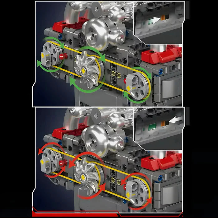 Motorisierter 6-Zylinder-Motor | 608 Teile