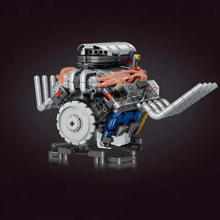 Motorisierter Hot Rod V8-Motor | 662 Teile