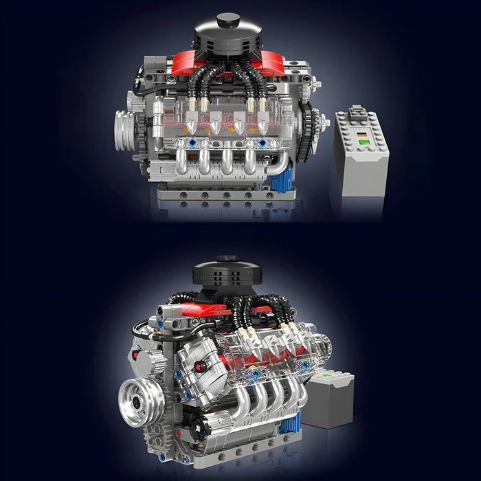 Motorisierter Flat-6-Motor | 2376 Teile