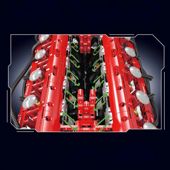 Der Ultimative V12-Motor & Getriebe | 3472 Teile