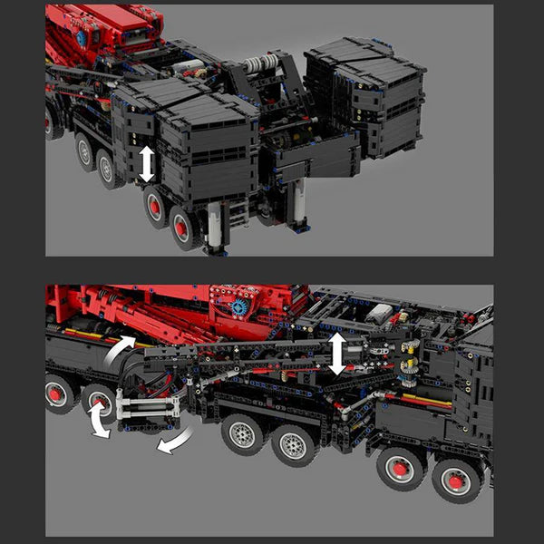 Rote Edition Ferngesteuerter Kran | 9176 Teile