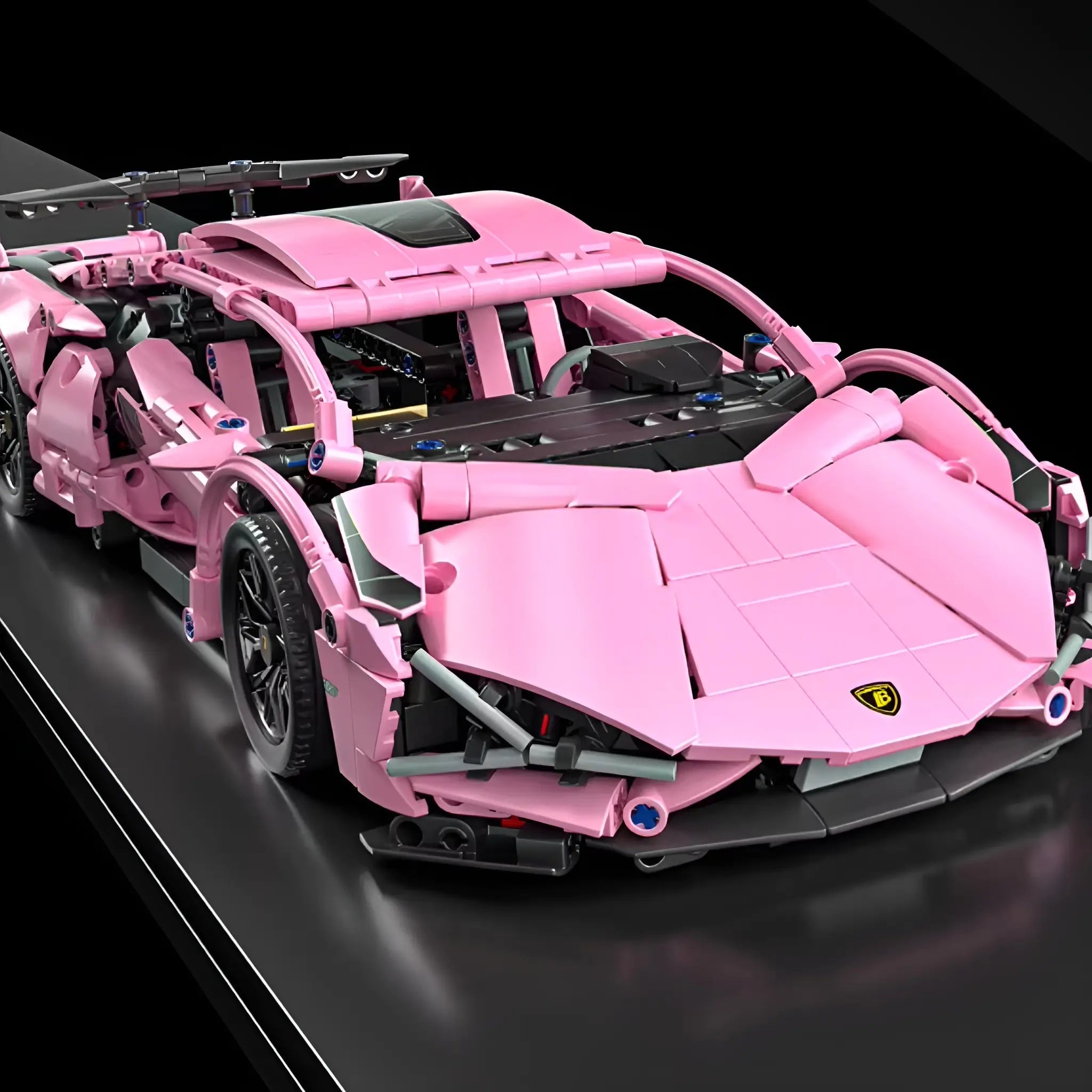 LAMBORGHINI AVENTADOR SCHWARZ-ROSA | 1314 TEILE