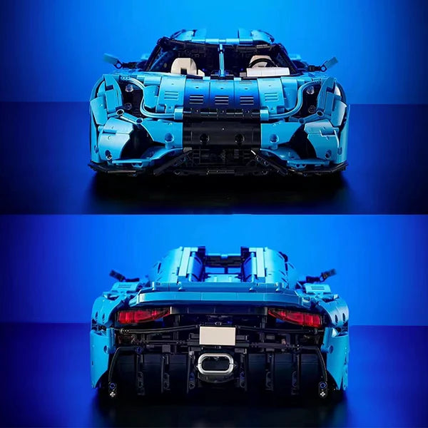 ELEKTRISCH BLAUER SCHWEDISCHER HYPERCAR | 4401 TEILE