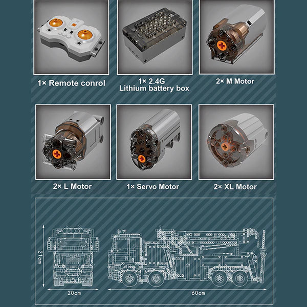 Ferngesteuerter Abschleppwagen | 4882 Teile