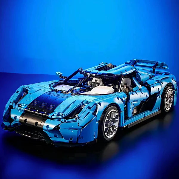ELEKTRISCH BLAUER SCHWEDISCHER HYPERCAR | 4401 TEILE