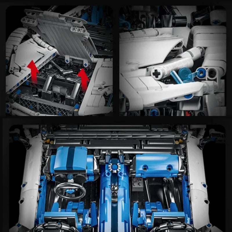 FERNGESTEUERTER CABRIO WHITE BULL | 4037 TEILE