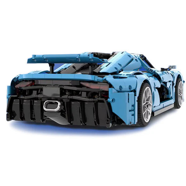 ELEKTRISCH BLAUER SCHWEDISCHER HYPERCAR | 4401 TEILE