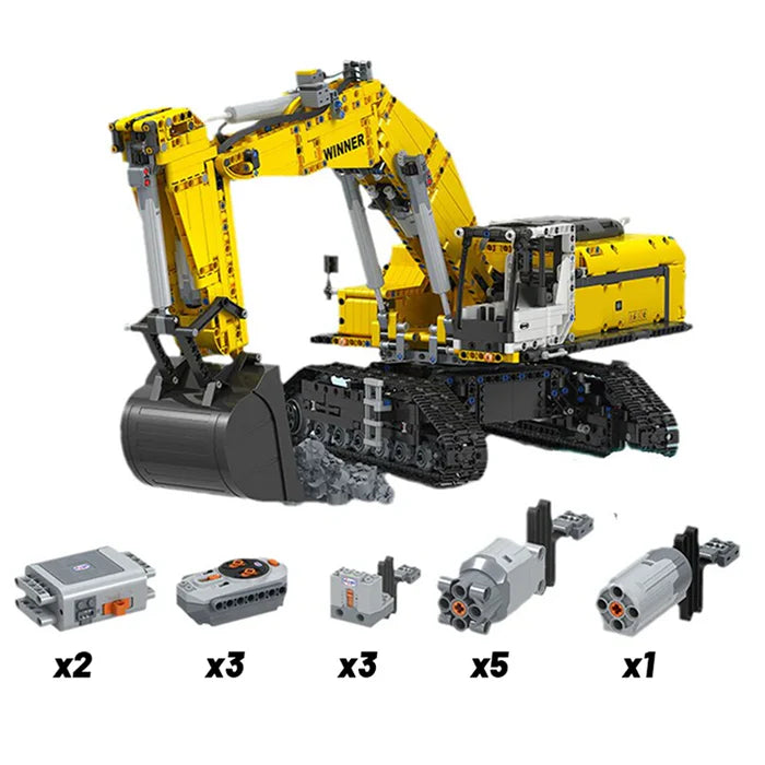 Ferngesteuerter Bagger | 2070 Teile