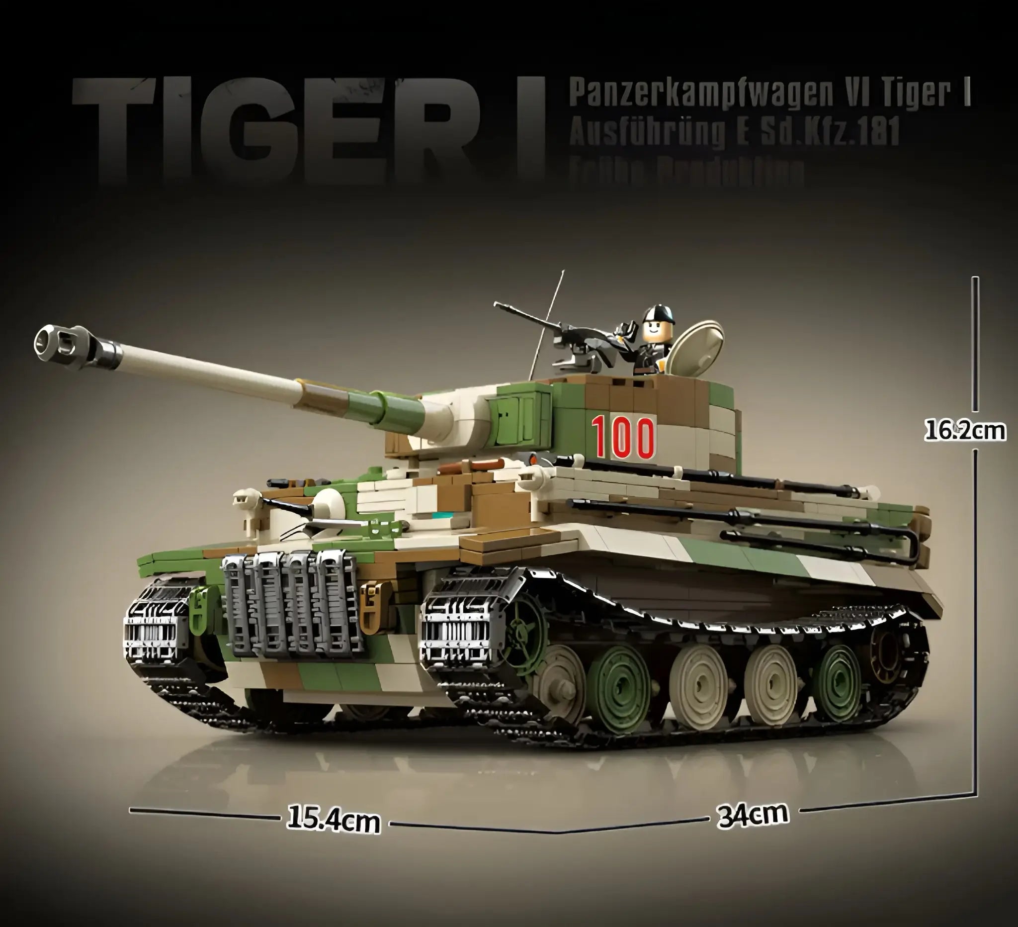 PANZERKAMPFWAGEN TIGER 1 | 2276 TEILE